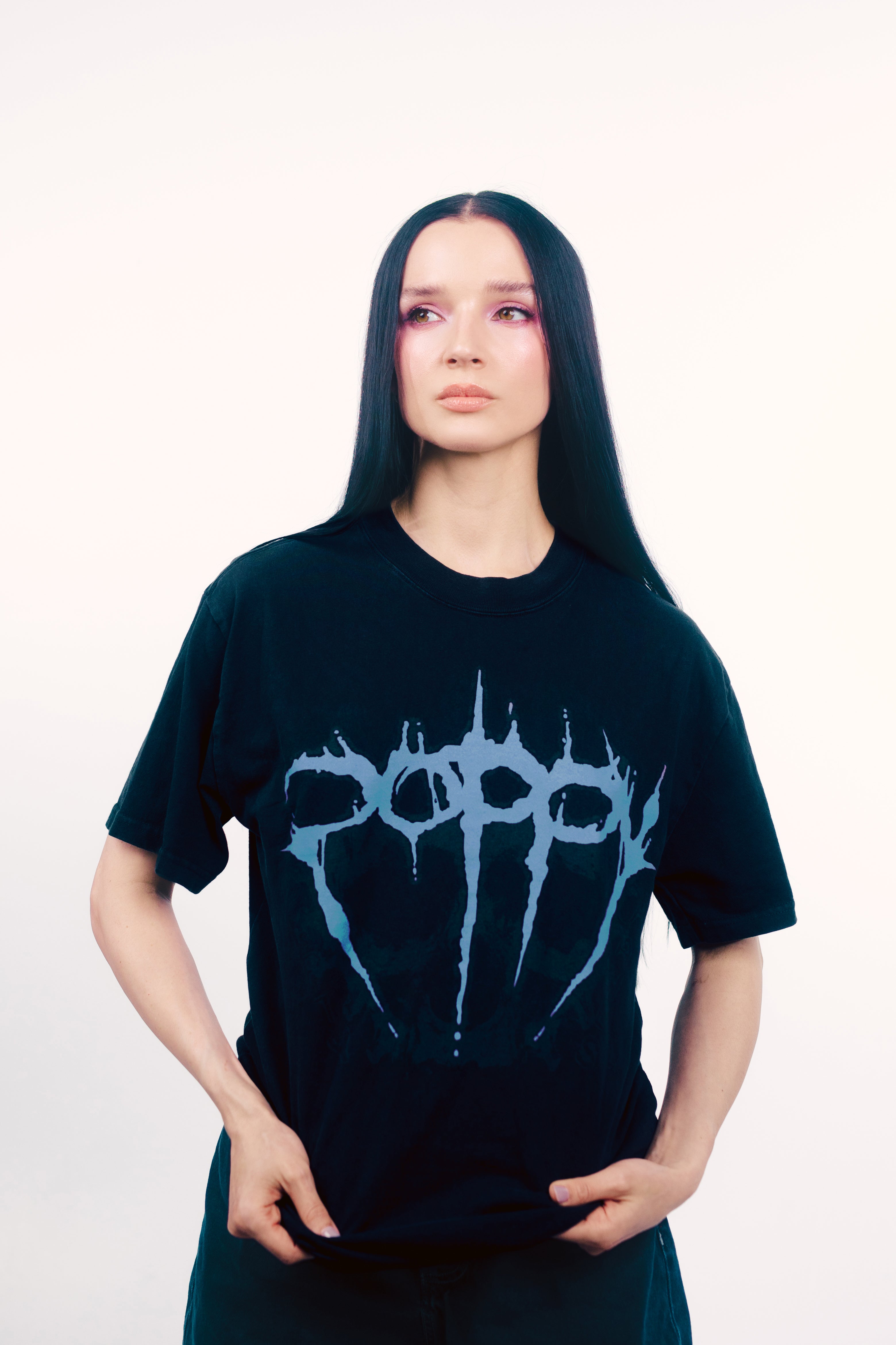 希少 MASSES T-SHIRT L/S E-POPPY NAVY Skull Tee – Poppy Official Site