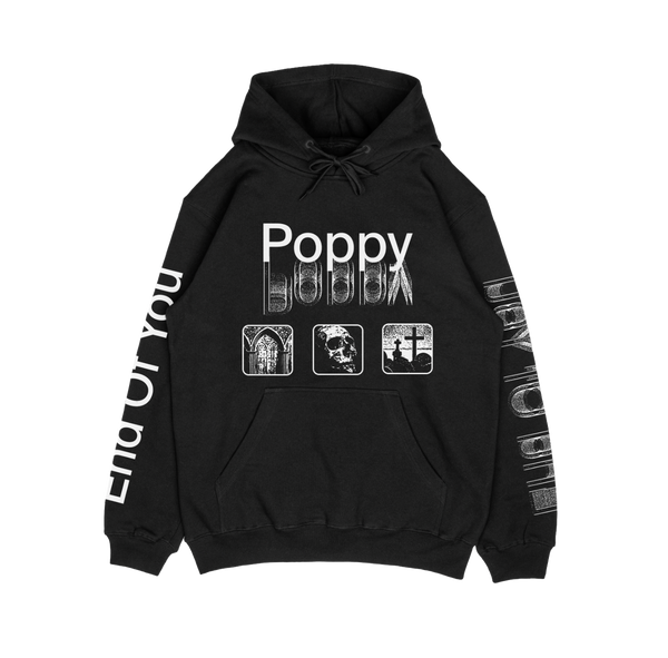 Poppy TULLE DOCKING HOODIE（BLACK） Poppy TULLE DOCKING HOODIE（BLACK） Tulle docking hoodie