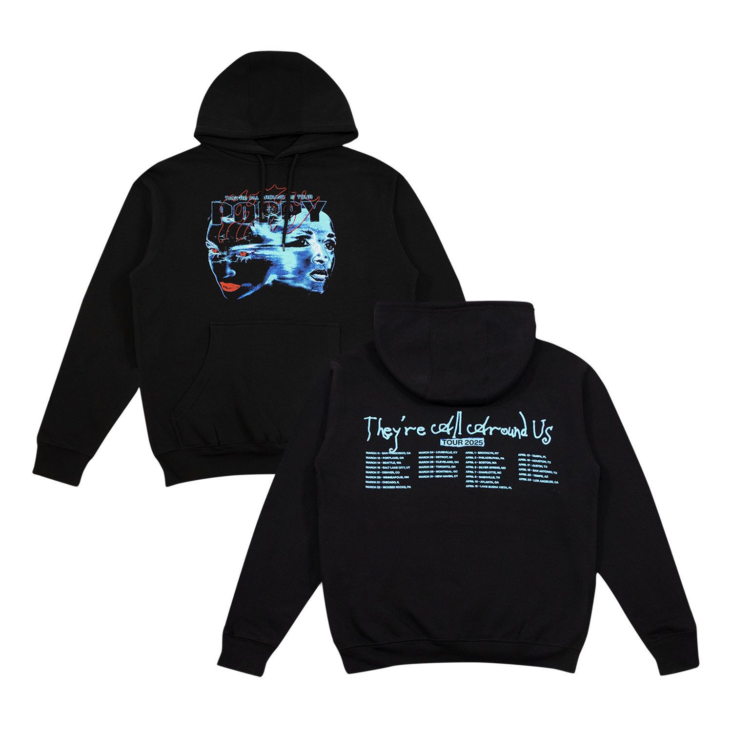Split Poppy Hoodie